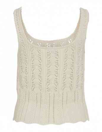 VILA - VISTYLA SHORT OPEN O-NECK KNIT TANK TOP თბილისი