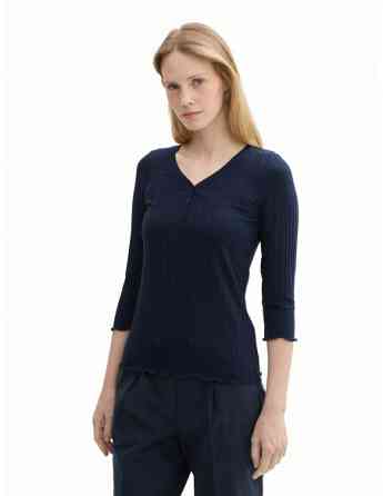 Tom Tailor - T-Shirt Rib Henley თბილისი