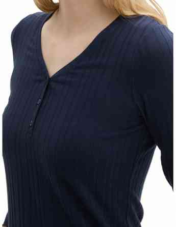 Tom Tailor - T-Shirt Rib Henley თბილისი