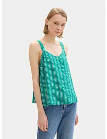 Tom Tailor - Linen Mix Top With Buttons თბილისი