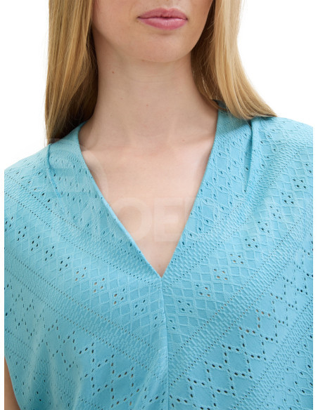 Tom Tailor - T-Shirt Ajour V-Neck Tbilisi - photo 4