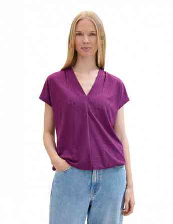 Tom Tailor - T-Shirt Ajour V-Neck Tbilisi