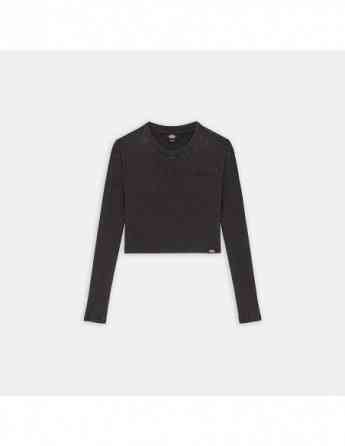 Dickies - PLENTYWOOD TEE LS W DOUBLE DYE/ACID WASH BLACK Tbilisi