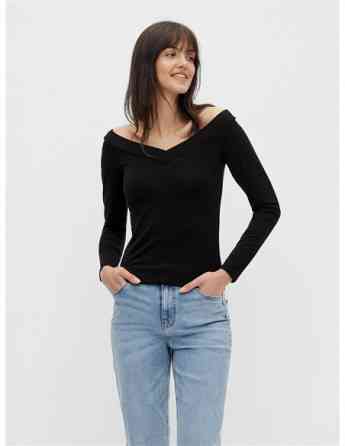 Pieces - PCMALIVA LS OFF SHOULDER V-NECK TOP NOS Tbilisi