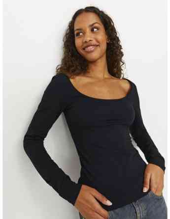 JJXX - JXGIGI STR LS WIDE NECK TEE JRS Tbilisi