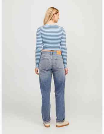 JJXX - JXFELINE STR LS STRIPE RIB TEE JRS NOOS Tbilisi