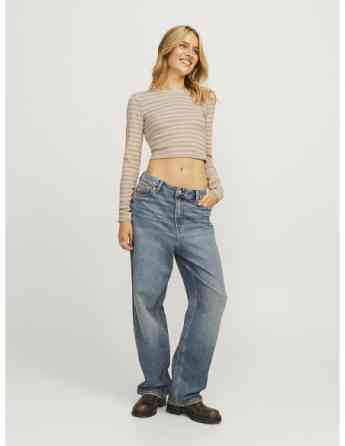 JJXX - JXFELINE STR LS STRIPE RIB TEE JRS NOOS Tbilisi