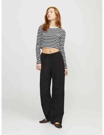 JJXX - JXFELINE STR LS STRIPE RIB TEE JRS NOOS Tbilisi