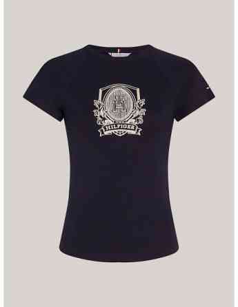 Tommy Hilfiger - SLIM RAGLAN CREST C-NK SS Tbilisi