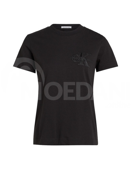 CALVIN KLEIN - SATIN APPLIQUE REGULAR TEE თბილისი - photo 4