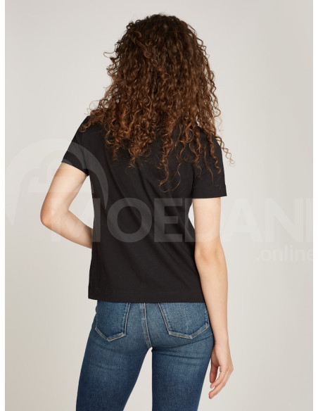 CALVIN KLEIN - SATIN APPLIQUE REGULAR TEE თბილისი - photo 2