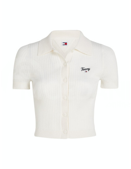 Tommy Jeans - TJW SS RIB SCRIPT POLO CARDIGAN Tbilisi - photo 3