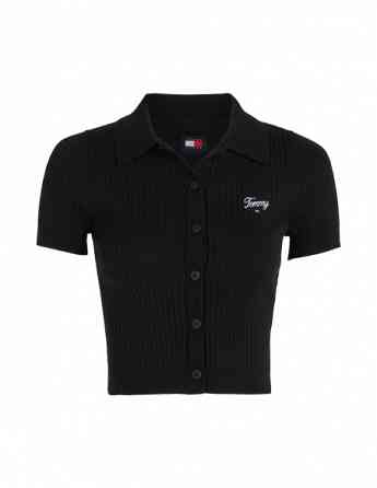 Tommy Jeans - TJW SS RIB SCRIPT POLO CARDIGAN Tbilisi