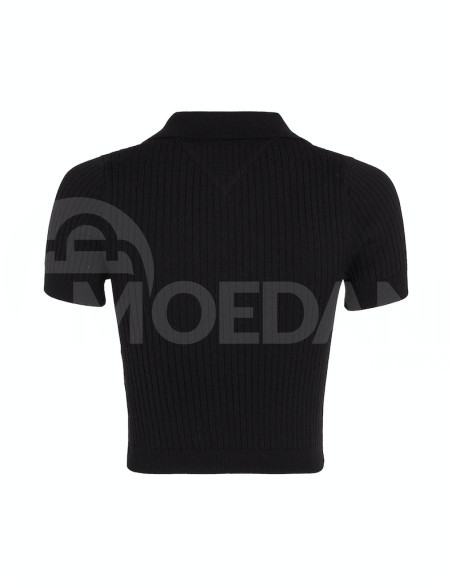 Tommy Jeans - TJW SS RIB SCRIPT POLO CARDIGAN Тбилиси - изображение 4