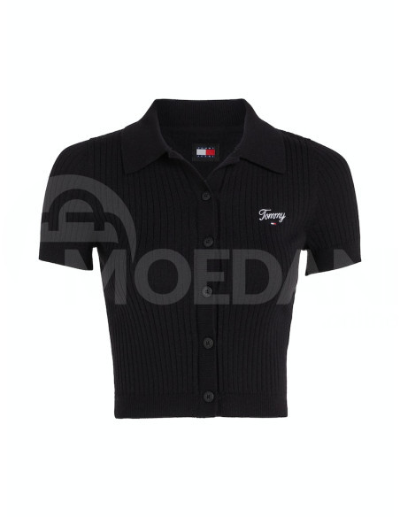 Tommy Jeans - TJW SS RIB SCRIPT POLO CARDIGAN Тбилиси - изображение 3