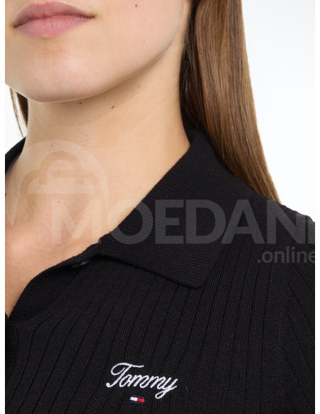 Tommy Jeans - TJW SS RIB SCRIPT POLO CARDIGAN Тбилиси - изображение 5