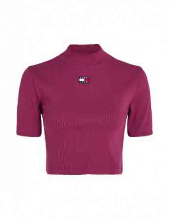Tommy Jeans - TJW BADGE MOCK NECK TOP SS Tbilisi