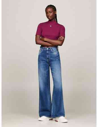 Tommy Jeans - TJW BADGE MOCK NECK TOP SS Tbilisi