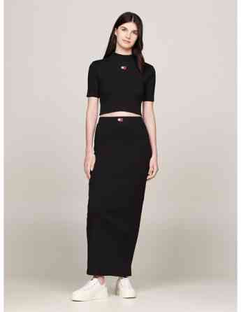 Tommy Jeans - TJW BADGE MOCK NECK TOP SS Tbilisi