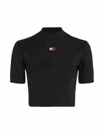 Tommy Jeans - TJW BADGE MOCK NECK TOP SS Tbilisi