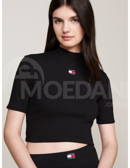 Tommy Jeans - TJW BADGE MOCK NECK TOP SS Тбилиси - изображение 1