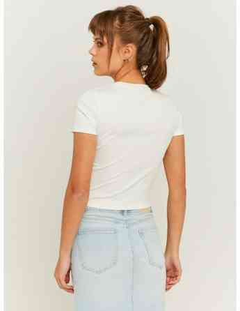 Tally Weijl - Knit Cotton T-Shirt AQ თბილისი