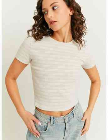 Tally Weijl - STRIPED CROPPED T-SHIRT თბილისი