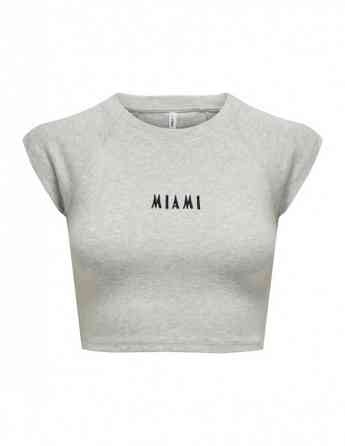 ONLY - ONLMARI S/S RIB PRINT TOP BOX JRS Тбилиси