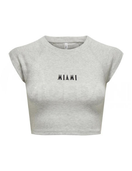 ONLY - ONLMARI S/S RIB PRINT TOP BOX JRS Тбилиси - изображение 1