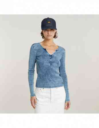G-Star Raw - Deep v indigo henley slim l\s wmn Тбилиси
