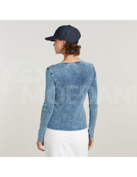 G-Star Raw - Deep v indigo henley slim l\s wmn Тбилиси - изображение 2