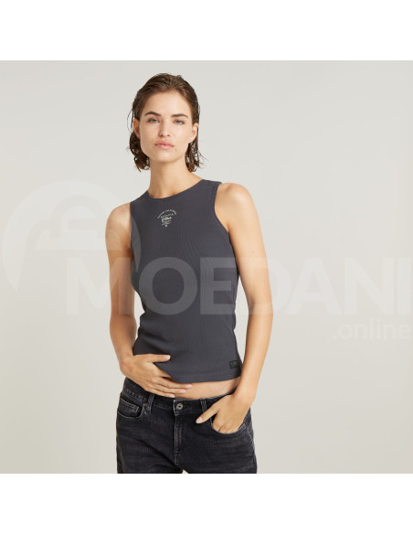 G-Star Raw - Racerback ribbed slim tank top wmn Тбилиси - изображение 1
