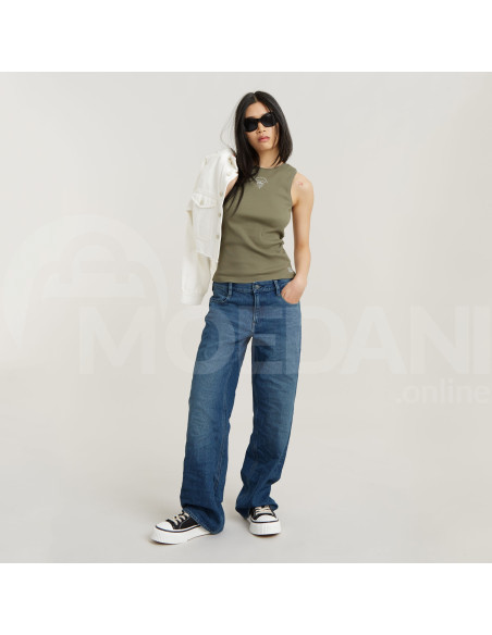 G-Star Raw - Racerback ribbed slim tank top wmn Тбилиси - изображение 4