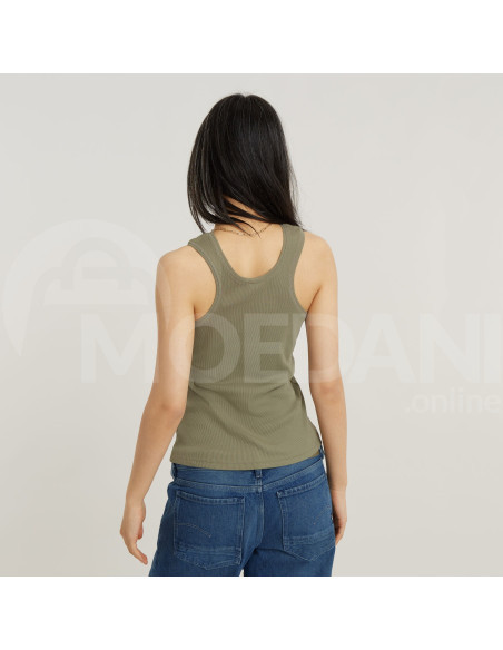 G-Star Raw - Racerback ribbed slim tank top wmn Тбилиси - изображение 2