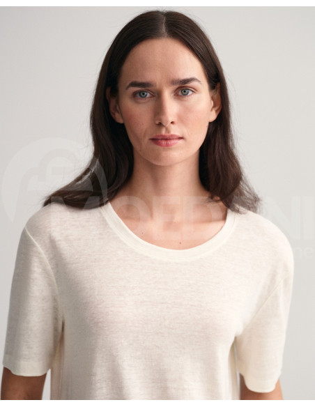 Gant - LINEN SS T-SHIRT Тбилиси - изображение 4