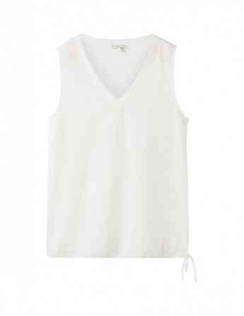 Tom Tailor - T-SHIRT TOP AJOUR V-NECK Тбилиси