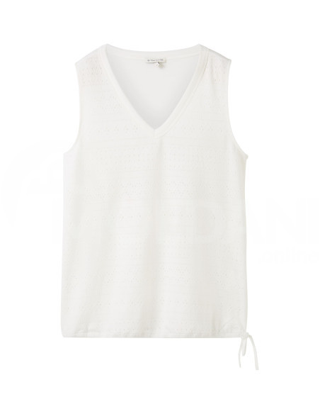 Tom Tailor - T-SHIRT TOP AJOUR V-NECK თბილისი - photo 6