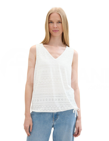 Tom Tailor - T-SHIRT TOP AJOUR V-NECK თბილისი - photo 1