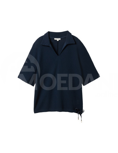 Tom Tailor - SWEATSHIRT STRUCTURED POLO Тбилиси - изображение 6