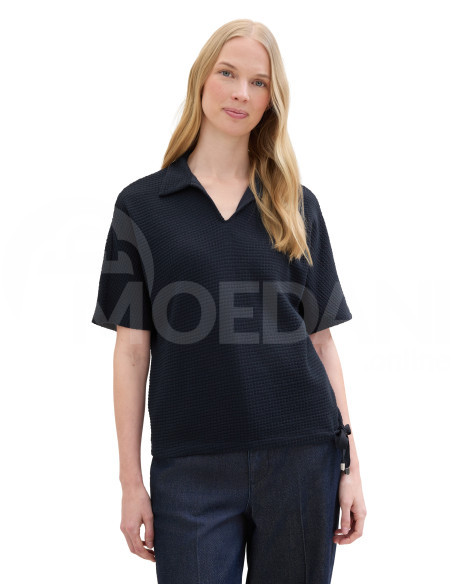 Tom Tailor - SWEATSHIRT STRUCTURED POLO Тбилиси - изображение 3