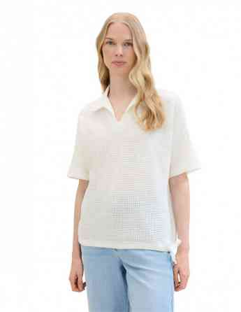 Tom Tailor - SWEATSHIRT STRUCTURED POLO Тбилиси