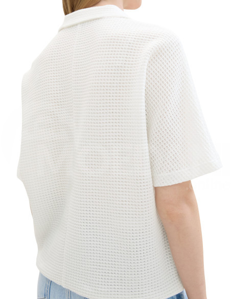 Tom Tailor - SWEATSHIRT STRUCTURED POLO Тбилиси - изображение 2