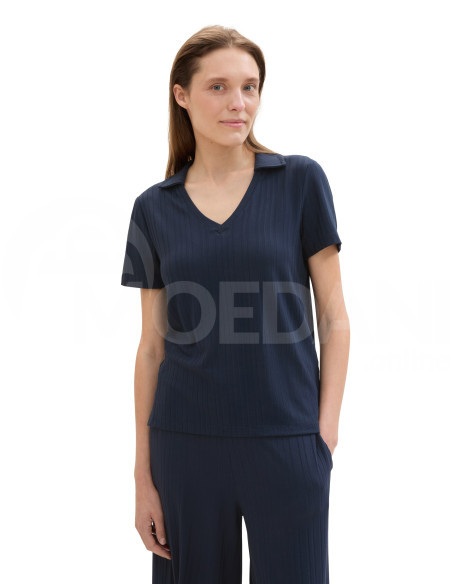 Tom Tailor - T-SHIRT RIB POLO COLLAR თბილისი - photo 3