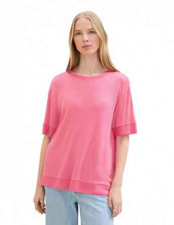 Tom Tailor - T-SHIRT WITH RIB DETAILS Тбилиси