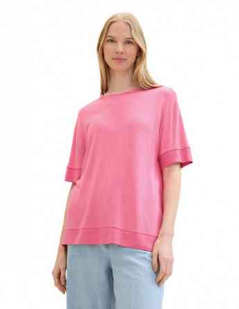Tom Tailor - T-SHIRT WITH RIB DETAILS Тбилиси