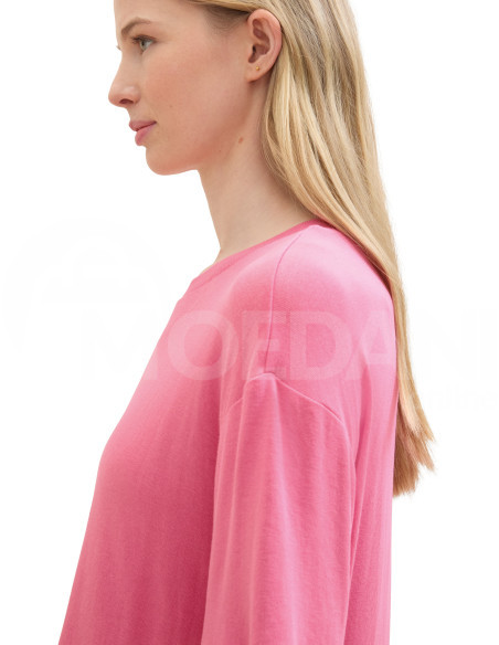 Tom Tailor - T-SHIRT WITH RIB DETAILS თბილისი - photo 4