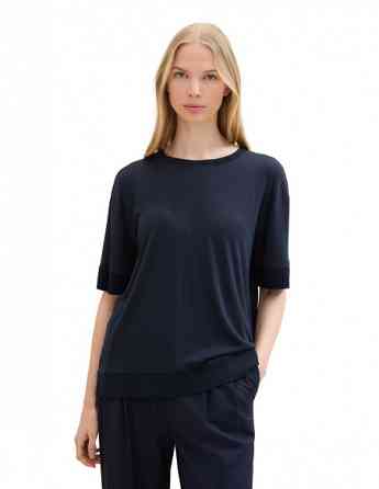 Tom Tailor - T-SHIRT WITH RIB DETAILS Тбилиси