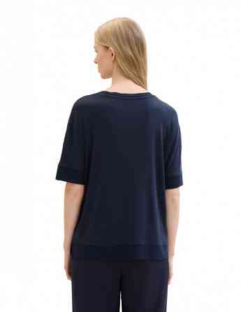 Tom Tailor - T-SHIRT WITH RIB DETAILS Тбилиси