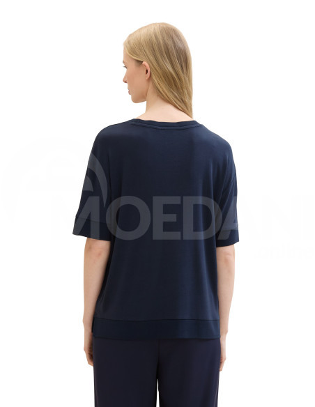 Tom Tailor - T-SHIRT WITH RIB DETAILS თბილისი - photo 2