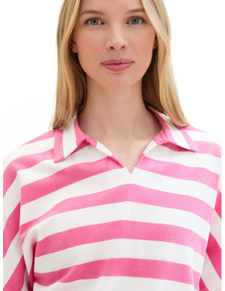Tom Tailor - T-SHIRT POLO STRIPE Тбилиси - изображение 4